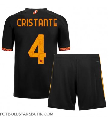 AS Roma Bryan Cristante #4 Replika Tredje Tröja Barn 2023-24 Kortärmad (+ Korta byxor)